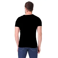 True KNITMEN Printed Round Neck & Half Sleeve Customized/Dry-Fit/T-Shirt for Men/Women T-Shirts (Pack of 1) &(RBS_Blk_XL)-thumb2