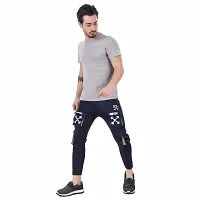 Stylish Cotton Lycra Streachable Regular Track Pants For Men-thumb3