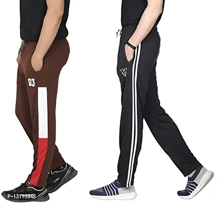 True KINTMAN Pure Cotton Track Pants for Man's with Both Side Deep Zipper Pockets