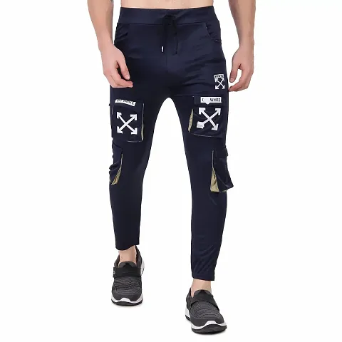 WALAITI Drifit Lycra Trackpants | Sportswear for Boys | Drifit Lycra Pyjama, Joggers, Lowers with Both Side Zipper Pockets Combo