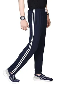 True KNITMAN Cotton Hosiery Trackpant | Joggers, Lowers for Men | Gym Workout Track Pant | Casual Pyjama for Men | Black  Navy Blue (Combo of 2)-thumb3