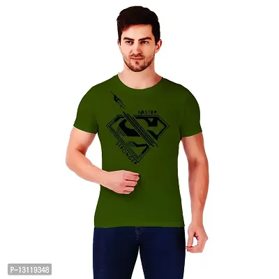 True KNITMEN Printed Round Neck  Half Sleeve Customized/Dry-Fit/T-Shirt for Men/Women T-Shirts (Pack of 1) (Superman)