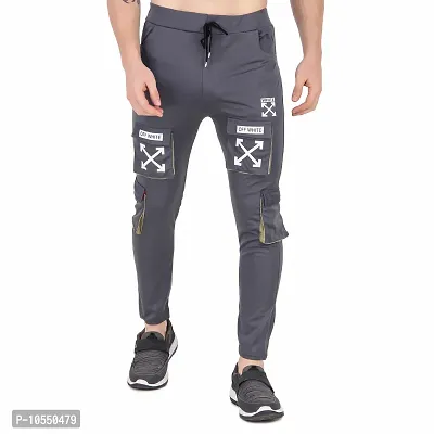 Stylish Cotton Lycra Streachable Regular Track Pants For Men