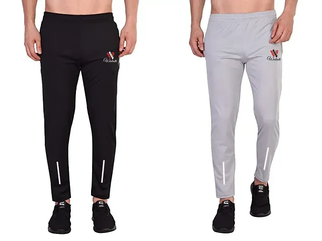 Regular Fit Plain Cotton Pyjama Trackpants for Mans with Both Side Zipper Pockets