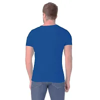 True KNITMEN Printed Round Neck & Half Sleeve Customized/Dry-Fit/T-Shirt for Men/Women T-Shirts (Pack of 1) &(RBS_RYL Blu_M)-thumb2