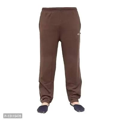 True KINTMAN Regular Fit Pure Cotton Track Pants for Man's with Both Side Deep Zipper Pockets-thumb5