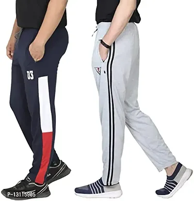 True KINTMAN Pure Cotton Track Pants for Man's with Both Side Deep Zipper Pockets