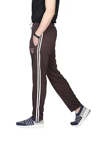 TRUE KNITMAN Regular Fit Plain Cotton Pyjama Trackpants for Man's with Both Side Zipper Pockets  (Double Bone_Pack of 1)-thumb1
