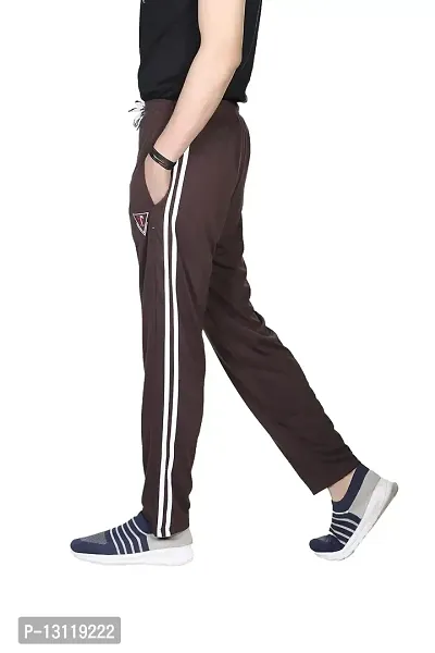 TRUE KNITMAN Regular Fit Plain Cotton Pyjama Trackpants for Man's with Both Side Zipper Pockets  (Double Bone_Pack of 1)-thumb2