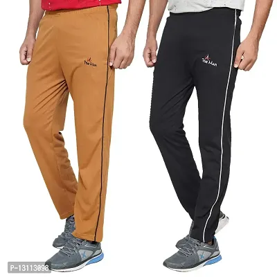 True Man Man's Cotton Slim fit Track Pants. (Packof 2)