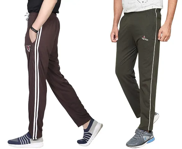 Cotton Hosiery Trackpant | Joggers, Lowers for Men | Gym Workout Track Pant | Casual Pajama for Men  (Combo of 2)