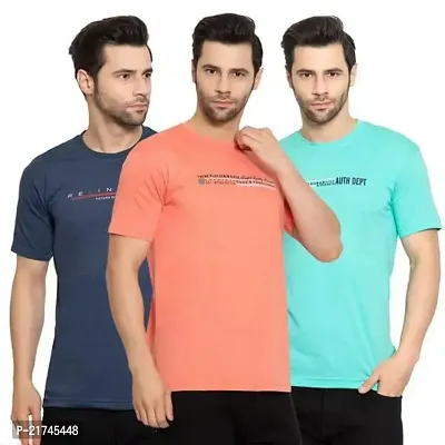 Men Cotton Lycra Printed T-Shirts