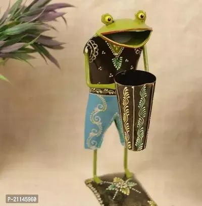 Classic Iron Painted Frog Pen Stand-thumb0