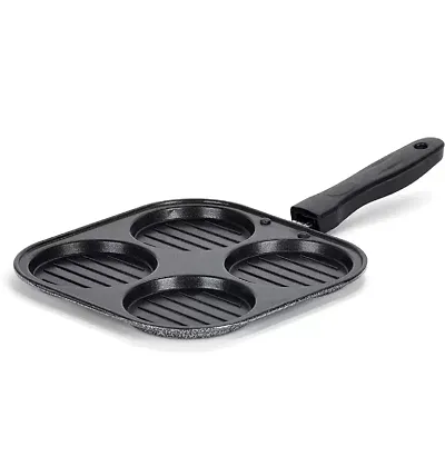 house of cookware  Non Stick Grill Uttapam Maker Aluminium Multi Snack Maker(4 Cavity)(Black)