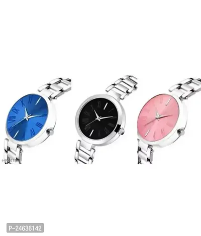 Trendy Women Metal Analog Watch Pack Of 3