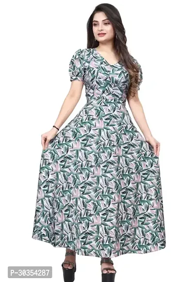 Beautiful Crepe Printed Indo-western Gown