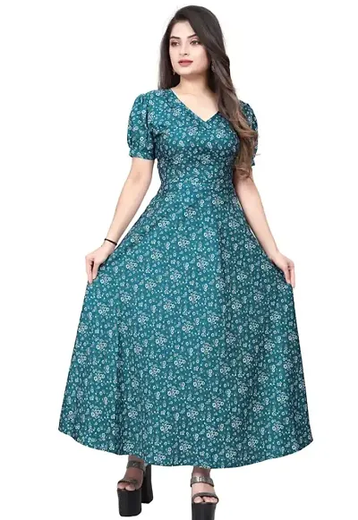 Beautiful Crepe Indo-Western Gown