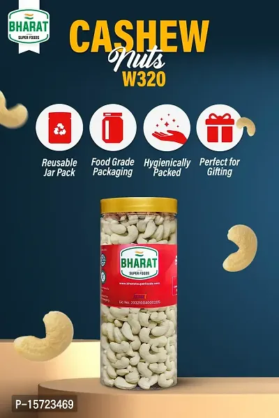 Bharat Super Foods Whole Premium Cashew Nuts W320 Big Size ndash; Kaju ndash; 100% Natural - 100gm-thumb3