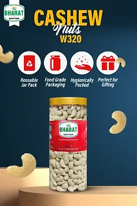 Bharat Super Foods Whole Premium Cashew Nuts W320 Big Size ndash; Kaju ndash; 100% Natural - 250gm Jar Pack-thumb2