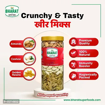 Bharat Super Foods Premium Mix Dry Fruits - Kheer Mix - California Almonds, Cashew Nuts W320, Raisins (All in equal quantity) ndash; 500gm-thumb2