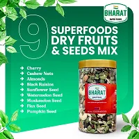 Bharat Super Foods Dry Fruits Nuts and Mix Seeds for eating &ndash; 500gm &ndash; Immunity booster 9 Superfoods Mixture - 100% Natural- 500gm-thumb1