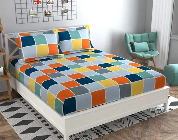 3D Printed Poly Cotton Double Bedsheets