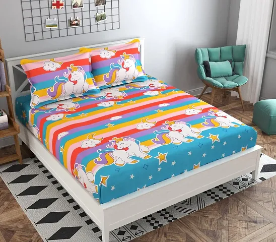 Supersoft Glace Cotton Double Bedsheet