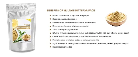 Pankhudi Multani Mitti Powder 100% Pure  Natural (Fullers Earth/Calcium Bentonite Clay) For Face Pack and Hair Pack, 1kg-thumb2