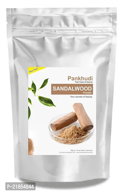 Pankhudi Heena Sandalwood Powder (100gm) For Skin Whitening + Pure Multani Mitti Powder (100gm) + Rose Water(100Ml) Combo Face Pack, Pack of 3-thumb3