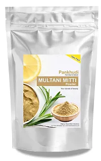 Pankhudi Sandalwood Powder For Skin Whitening + Pure Multani Mitti Powder + Rose Water Combo Face pack - 100 gm-thumb2