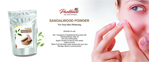 Pankhudi Heena Sandalwood Powder 100Gm+ Pankhudi Rose Water 100Ml Combo Pack-thumb3