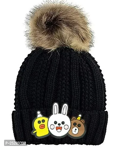 Baby Winter Warm and Soft Cap | New Born Baby Kid's Hat | Baby Cute Cap's for Winter | Woollen Cap for Kid's Boy's  Girl's-thumb0
