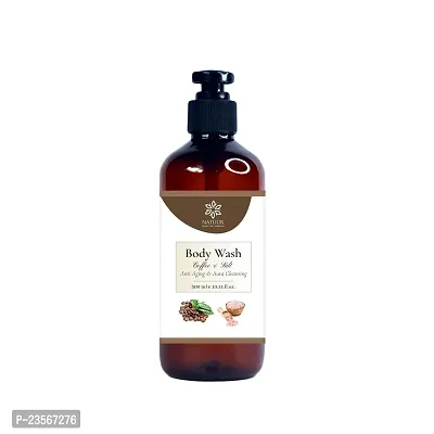 NATUUR - Coffee  Salt Body Wash - 300ml | Anti Cellulite, Anti Aging, Aura Cleansing | Organic Ingredients | Exfoliation, Hydration  Nourishment | Refreshing Aroma | Gentle for Sensitive Skin-thumb0