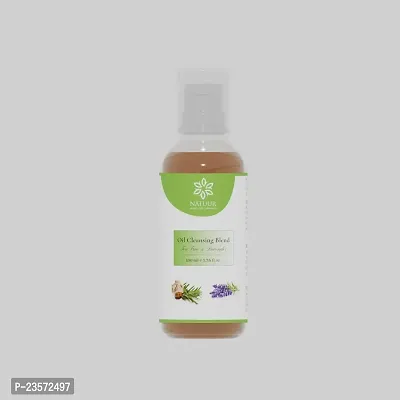 NATUUR - Oil Cleansing blend with Tea Tree and Lavender Oils - 100ml | Natural Formula Help Dissolves Impurities, Opens Pores | Help prevents Over-Production of Oil-thumb0