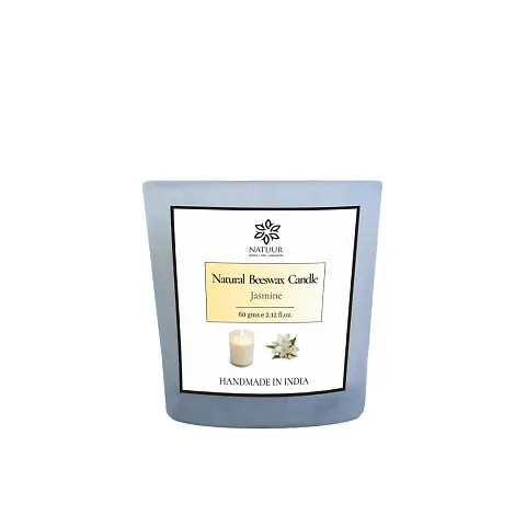 Natuur Beeswax Jasmine Aroma Candle - 60 Gm