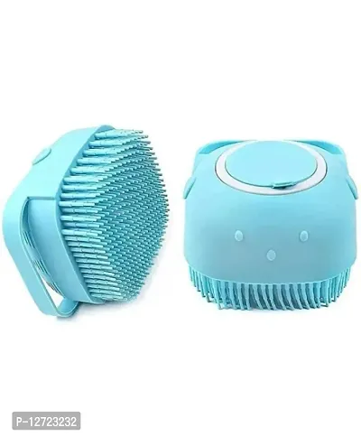 Flashy Silicone Body Scrubber With Soap dispenser-thumb0