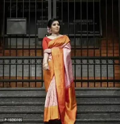 Elegant Multicoloured Art Silk Saree with Blouse piece