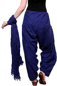 Women DHOTI SALAWAR || Women's Regular Fit Dhoti Pants With Dupatta || Women's Rayon Comfortable Solid Harem Dhoti Salwar With Dupatta || Full Length Free Size Dhoti And Dupatta For Women (Free Size)-thumb1