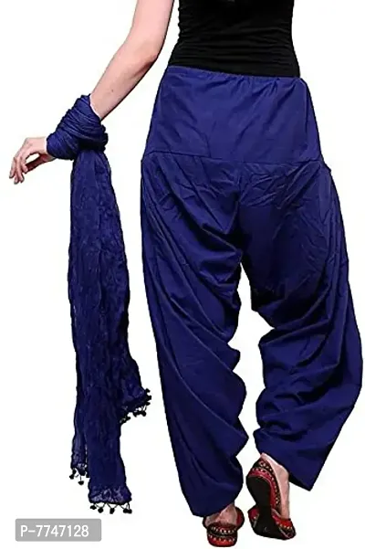 Women DHOTI SALAWAR || Women's Regular Fit Dhoti Pants With Dupatta || Women's Rayon Comfortable Solid Harem Dhoti Salwar With Dupatta || Full Length Free Size Dhoti And Dupatta For Women (Free Size)-thumb2