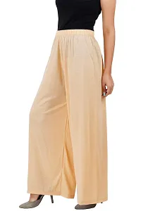 Buy That Trendz M to 6XL Cotton Viscose Loose Fit Flared Wide Leg Palazzo Pants for Women Light Skin Medium-thumb1