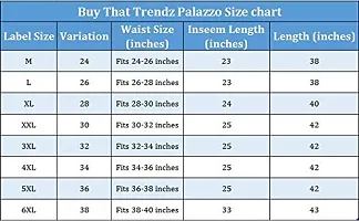 Buy That Trendz M to 6XL Cotton Viscose Loose Fit Flared Wide Leg Palazzo Pants for Women Light Skin Medium-thumb4