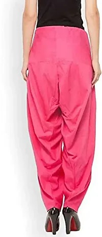 Women Dhoti SALAWAR || Women's Regular Fit Dhoti Pants || Women's Cotton Comfortable Solid Harem Dhoti Salwar || Full Length Free Size Dhoti Pant for Women (Free Size) DTH-232-BK Black-thumb1