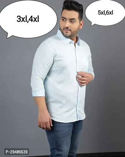 Men Regular fit casual wear 3XL 4XL 5XL 6XL plus size big size shirt-thumb0