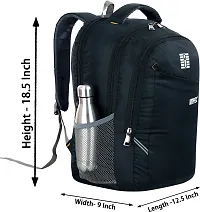 Black Laptop Backpack Backpack Office Bag For Men and Women-thumb1