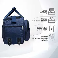 Classic 60 Liters Blue Duffel Bag/Travelling Bag/Hiking Bag For Men And Women-thumb1
