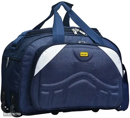 Classic 60 Liters Blue Duffel Bag/Travelling Bag/Hiking Bag For Men And Women-thumb0