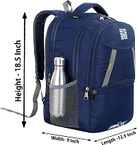 Navy Blue Laptop Backpack Backpack Office Bag For Men and Women-thumb1