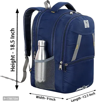 Navy Blue Laptop Backpack Backpack Office Bag For Men and Women-thumb2