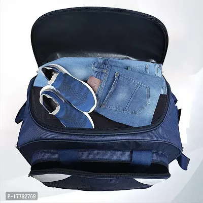 Classic 60 Liters Blue Duffel Bag/Travelling Bag/Hiking Bag For Men And Women-thumb3