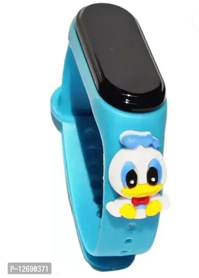 Stylish Donald DuckDigital Dial Waterproof Wrist LED Watches For Kids